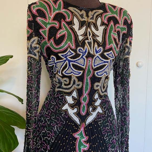 Stunning Vintage Beaded Gown | Vintage Dress - Picture 8 of 16